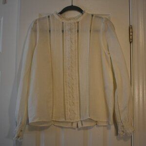 Sezane Back Button Top